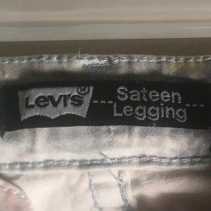 Levis Floral Print Pants W/ Pink and Multi colors